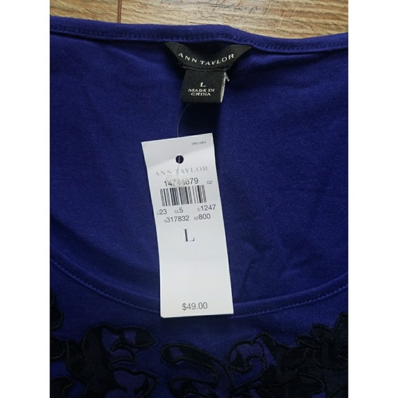 NWT Ann Taylor Scoop Neck Top - Picture 4 of 4